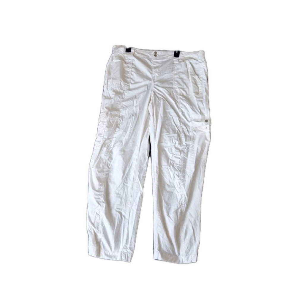 Vanilla Star Womens‎ White Stretch Cargo Pants Size 2xl Streetwear Comfy
